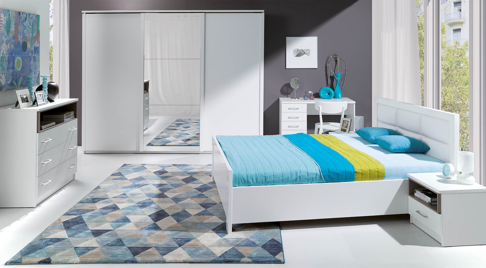 Łóżko New Elegance – NEWYORK z wezgłowiem tapicerowanym