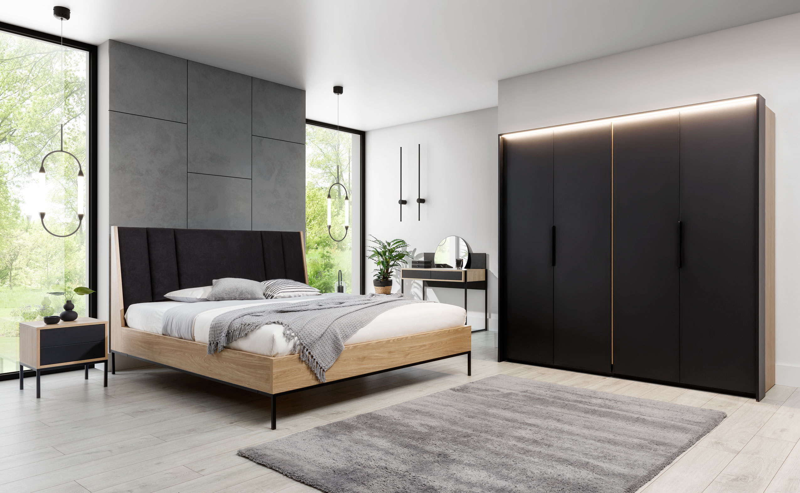 Łóżko New Elegance – Black Loft